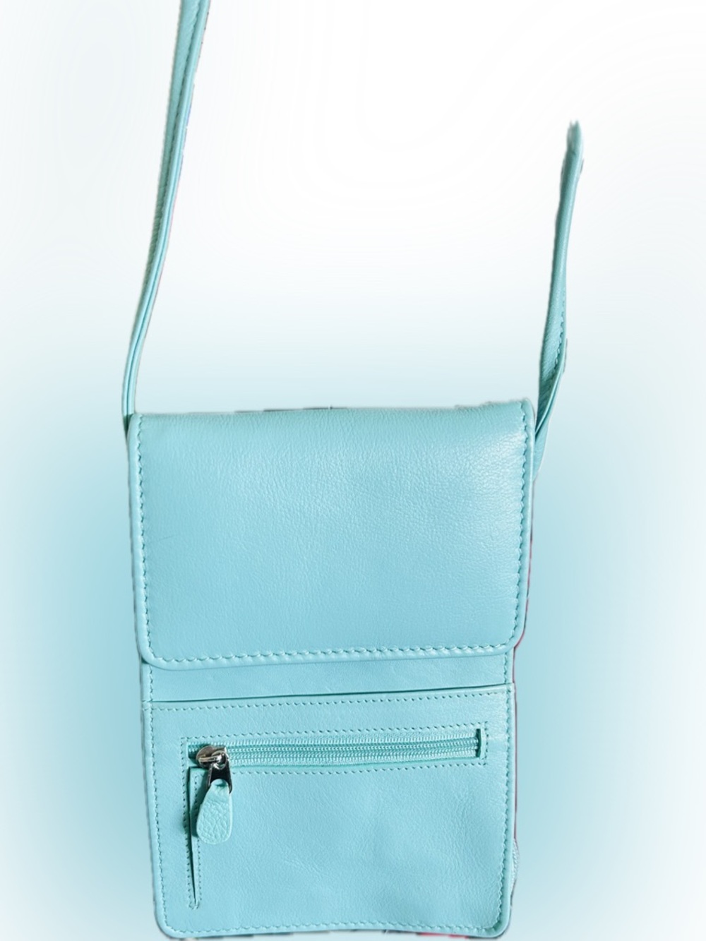 Light Blue Crossbody Phone Bag - Unbranded